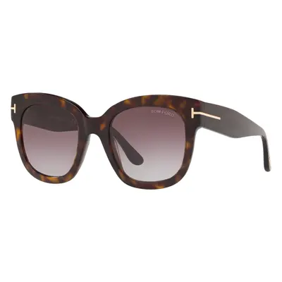 Tom Ford Woman Sunglass FT0613 - Frame color: Tortoise, Lens color: Burgundy Gradient