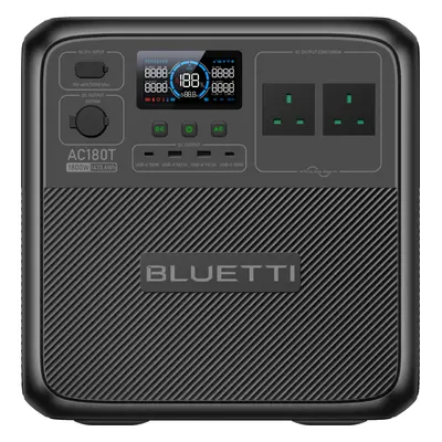 BLUETTI AC180T Power Station | 2 Swappable Batteries, 1,800W, 1,433Wh, AC180T | 1800W 1433Wh Pow