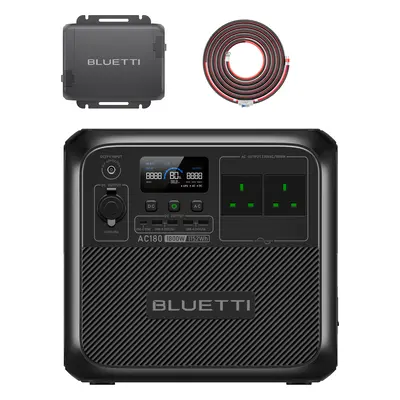 BLUETTI Charger 1: Charge Portable Power Station While Driving, AC180+Charger 1+DC Input Cables