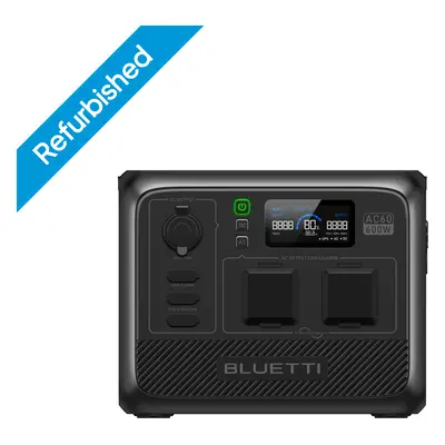 BLUETTI AC60 Portable Power Station | 600W 403Wh (Refurbished)