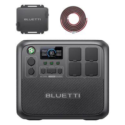 BLUETTI Charger 1: Charge Portable Power Station While Driving, AC200L+Charger 1+DC Input Cables