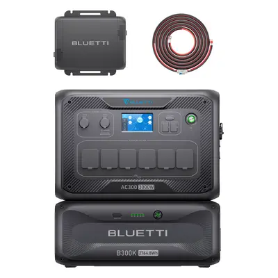 BLUETTI Charger 1: Charge Portable Power Station While Driving, AC300+B300K+Charger 1+DC Input C