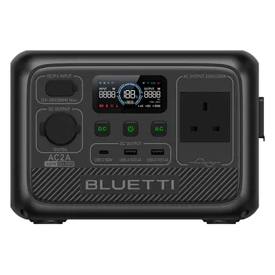 BLUETTI AC2A Portable Power Station | 300W, 204.8Wh - BLUETTI UK, AC2A | 300W 204Wh Power Statio