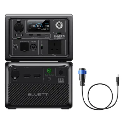 BLUETTI EB3A Portable Power Station | 600W 268Wh, EB3A+B80+P120D-DC7909 | 600W 1074Wh Power Kit