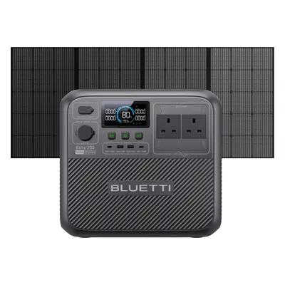 BLUETTI Elite 200 V2 Portable Power Station | 2,073.6Wh 2,600W, Elite200 V2+PV350 | 2073.6Wh Cap