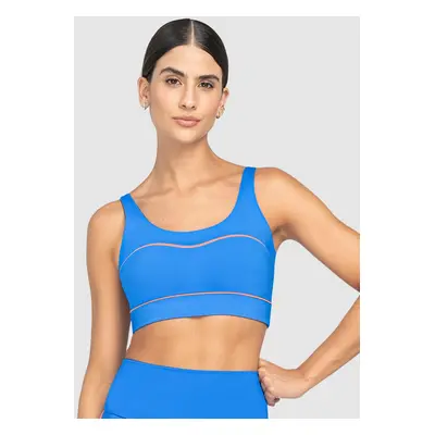 Sports Bra with Contrast Double Straps