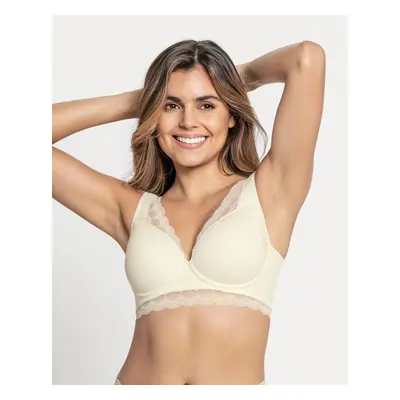 Deep Coverage soft lightly-lined lace underwire bra