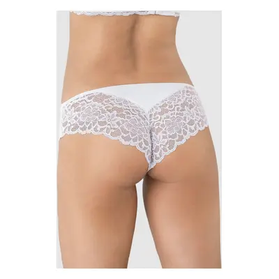 A Brazilian Culotte in Smooth and Lace Fabric