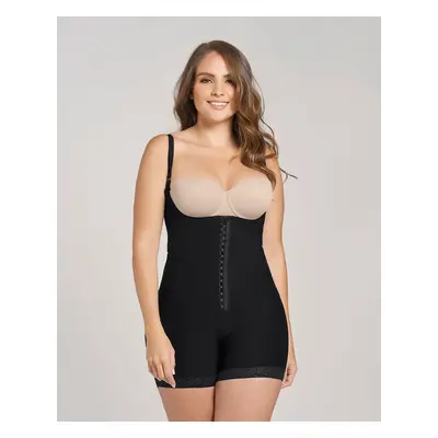 Firm Compression Boyshort Body Shaper with Butt Lifter (Front Hook-and-Eye Closu