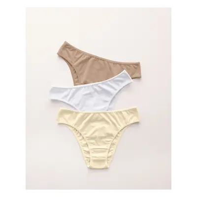 3-Pack Tummy Control Cotton Bikini Panty