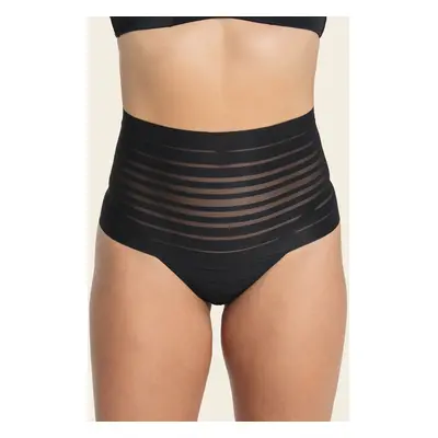 Slimming Lace Stripe High-Waisted Thong knicker