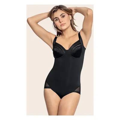 Smoothing shaper bodysuit with underwire cups