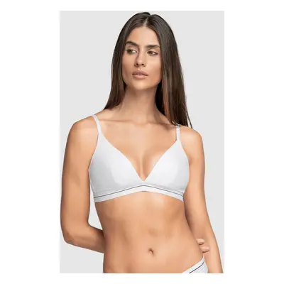 Stretch Cotton Bralette with Contrast Underbust Band