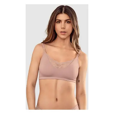 Demi Cup Wireless Lace Triangle Bralette