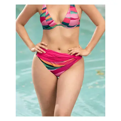 Eco-Friendly Slimming Bikini Bottom with Criss Cross Detail