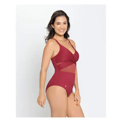 Sophisticated Sheer Cutout Slimming One-Piece Swimsuit