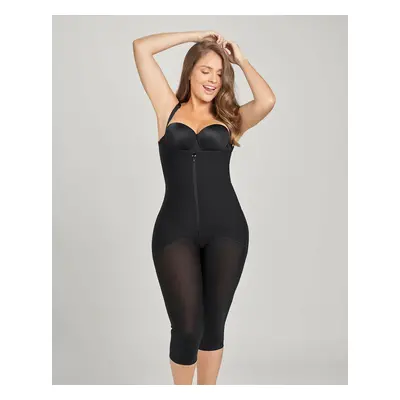 Hook-and-Zip Mid-Calf Sculpting Body Shaper