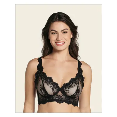 Milan Sheer Lace Underwire Bustier Bra