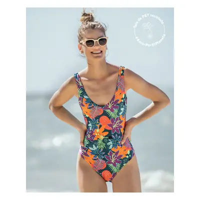 Eco-Friendly Scoop One-Piece Swimsuit Made of Recycled Plastic Bottles