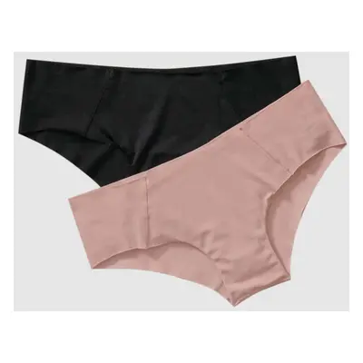 2-Pack Seamless Hipster knickers with Decorative Contrast Stitching