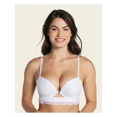 Luxe Lift Front Cutout Demi-Cup Double Push Up Bra