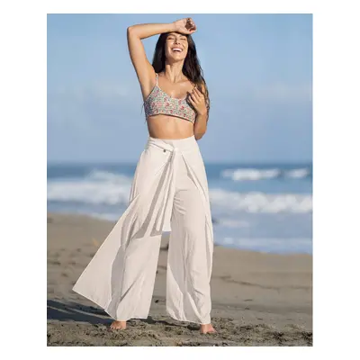 Wide Leg Layered Split Cover-Up Pants