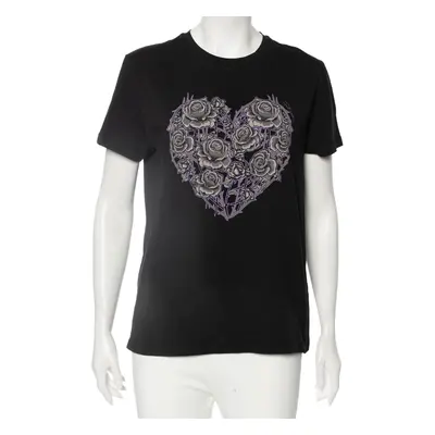 Just Cavalli Black Printed Short Sleeve T-Shirt