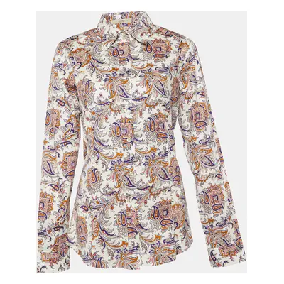 Etro Multicolor Paisley Printed Cotton Button Front Shirt