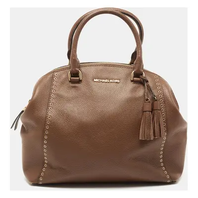 MICHAEL Michael Kors Brown Leather Riley Satchel