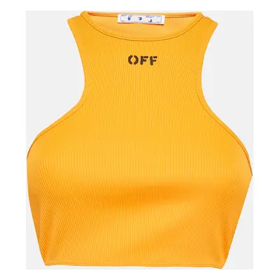 Off-White Orange Basic Lux Rowing Tank Top