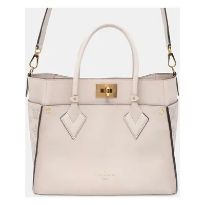 Louis Vuitton Beige Mahina On My Side Satchel Bag