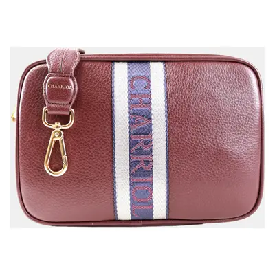 Charriol Bordeaux Leather Deauville Crossbody