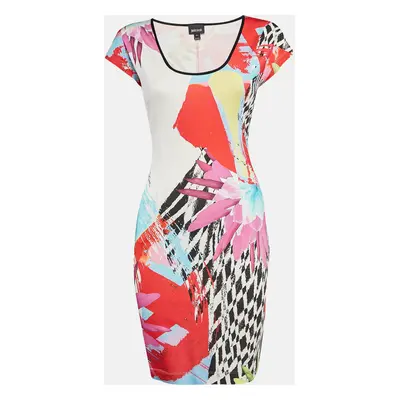 Just Cavalli Multicolor Printed Jersey Mini Dress