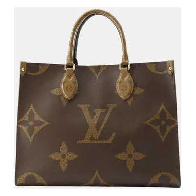 Louis Vuitton Red Monogram Reverse Canvas Monogram Onthego Giant Size MM