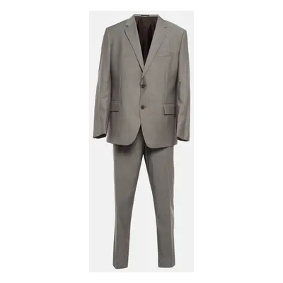 Boss By Hugo Boss Grey Virgin Wool Suit