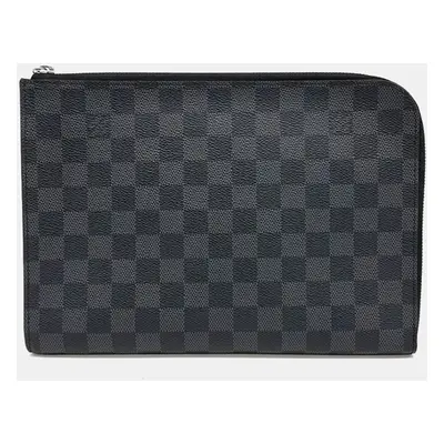 Louis Vuitton Black Damier Graphite Pochette Jour PM Bag