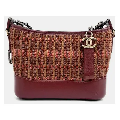 Chanel Tweed Gabrielle Hobo Bag Small