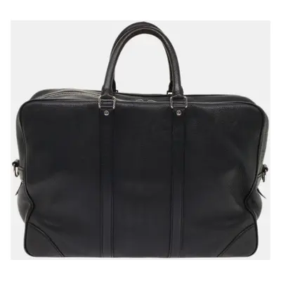 Louis Vuitton Black Leather Naxos Satchel Bag