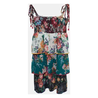 Zimmermann Multicolor Floral Print Cotton Tiered Dress (10 Yrs)