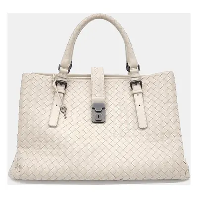 Bottega Veneta Beige Roma Handbag