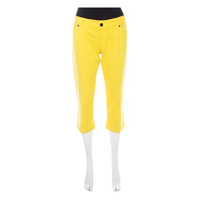 Gucci Yellow Denim Cropped Jeans