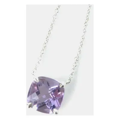 Tiffany & Co Sv925 Amethyst Necklace Purple Metal