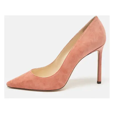 Jimmy Choo Pink Suede Romy Pumps Size