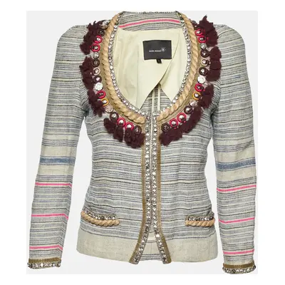 Isabel Marant Beige Embellished Linen Jacket