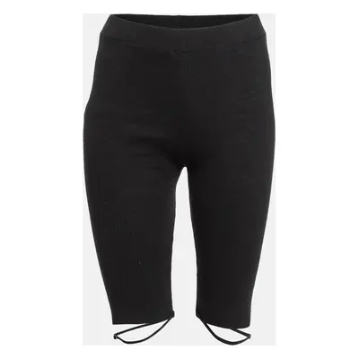 Jacquemus Black Rib Knit Biker Shorts