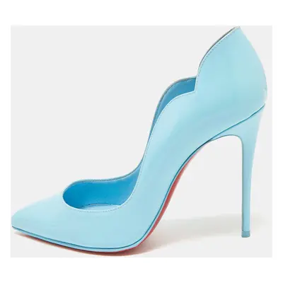 Christian Louboutin Blue Patent Leather Hot Chick Pumps Size