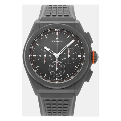 Zenith Grey Titanium El Primero Pilot Automatic Chronograph Men's Wristwatch mm