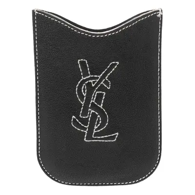 Yves Saint Laurent Black Leather Phone Cover