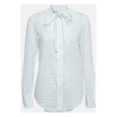 Polo Ralph Lauren White Floral Print Cotton Shirt