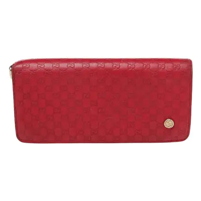 Gucci Red Microguccissima Leather Bifold Wallet